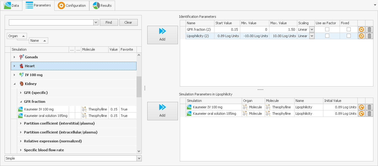 Parameter Identification - Definition of Identification Parameters data